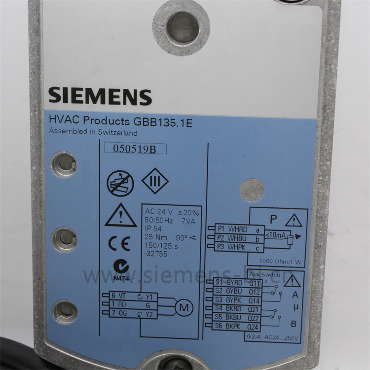 德国西门子SIEMENS电动执行器 风阀执行器 电动风门执行器 GBB135.1E 驱动器